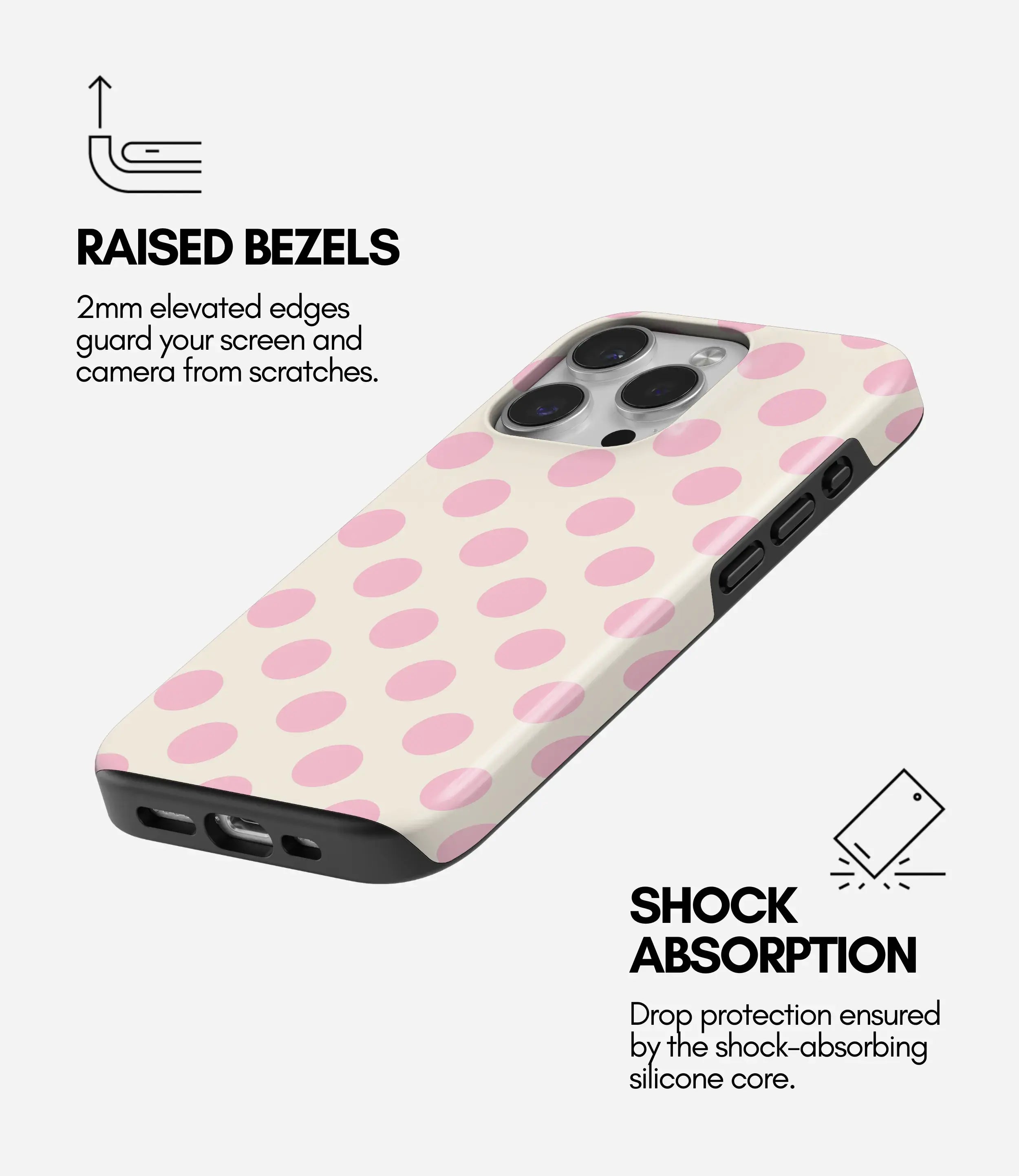 Pastel dots - Glossy Armoured Case
