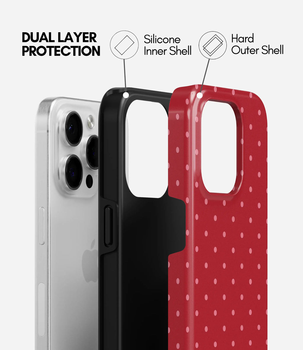 Ruby dots - Glossy Armoured Case