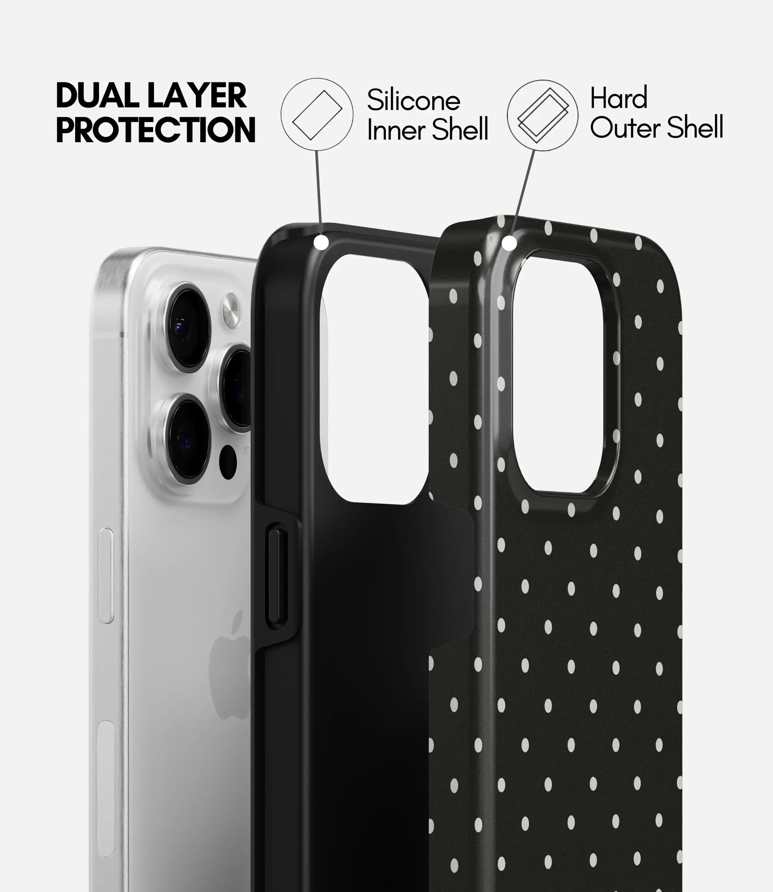 Midnight night Dots - Glossy Armoured Case