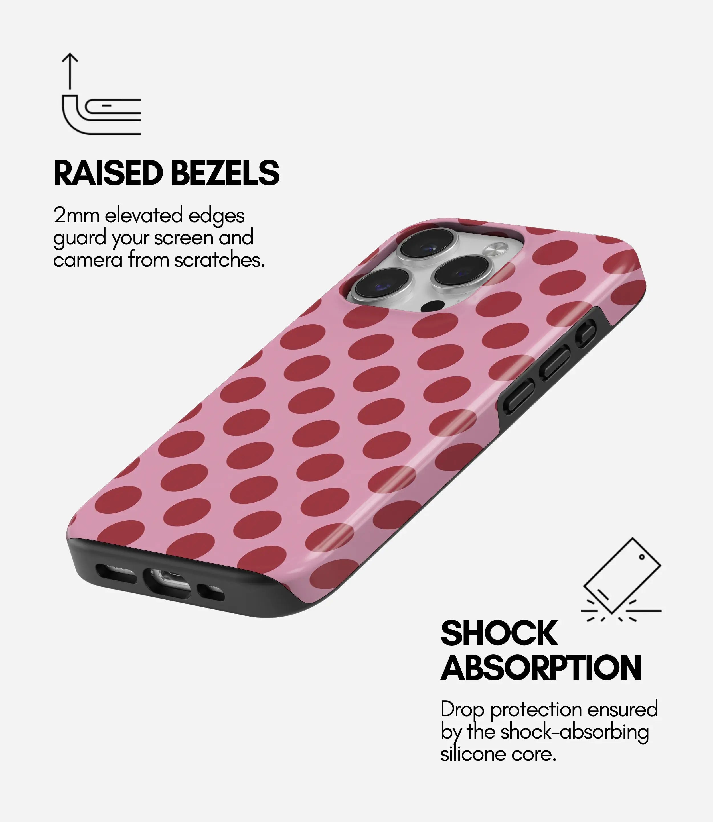 Rosy dots - Glossy Armoured Case