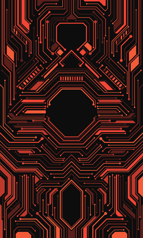 Abstract Futuristic Pattern - Glass Case