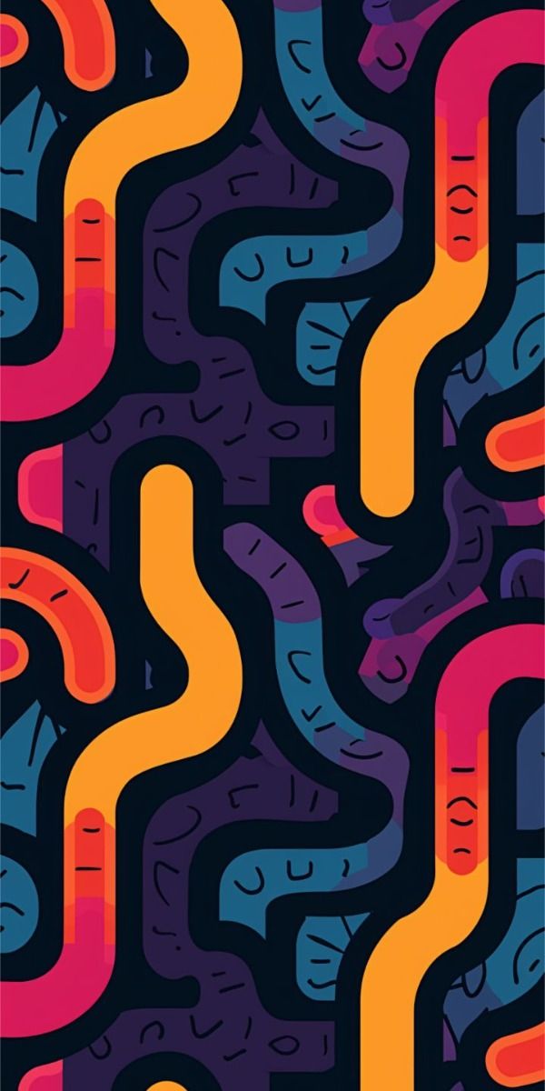 Abstract Galactic Mosaic - Glass Case