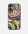 Abstract Grunge Waves - Glass Case