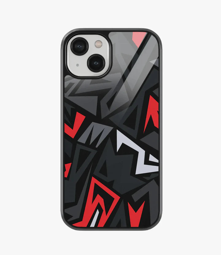 Abstract Horizon Hexagons - Glass Case