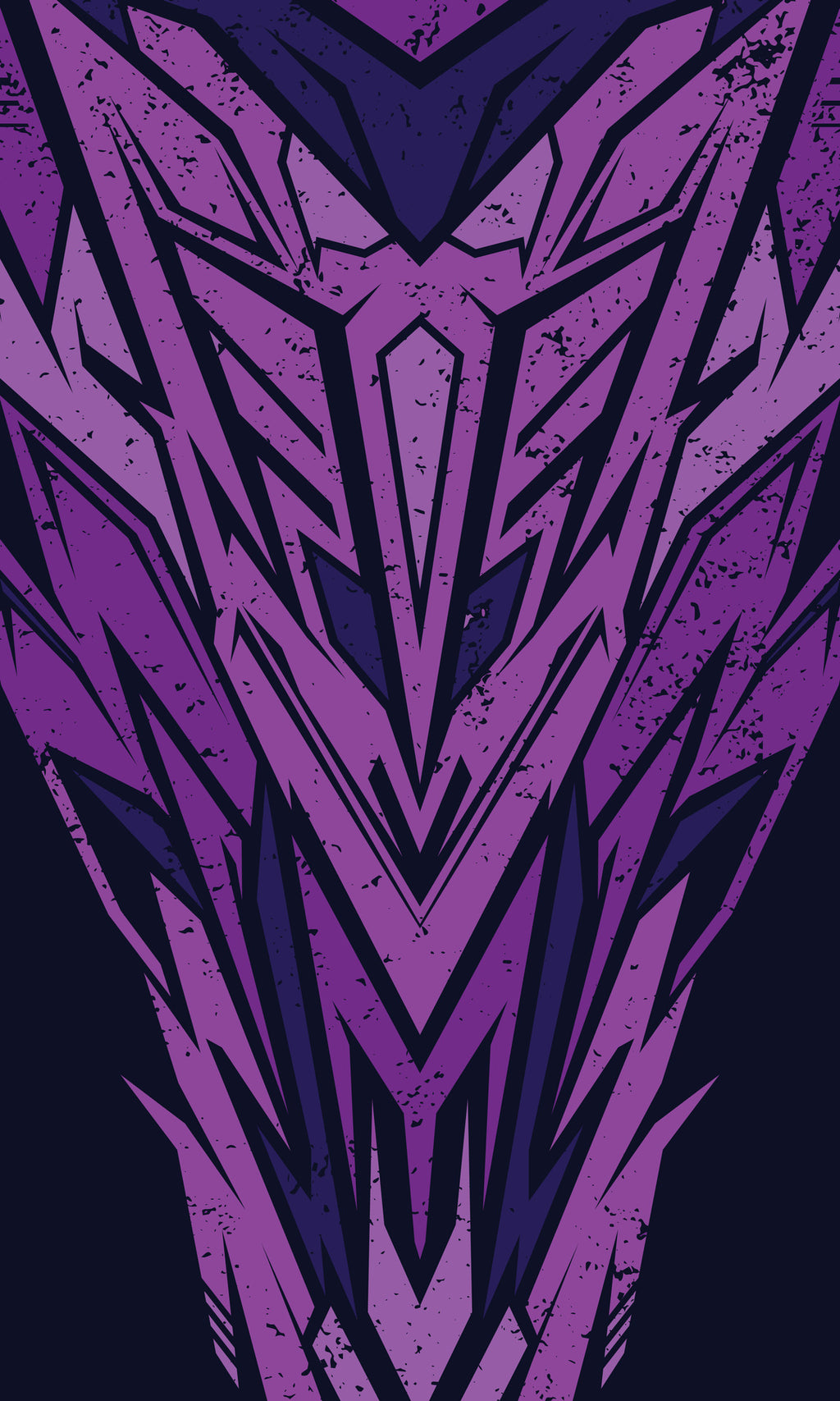 Abstract Purple Geometric Pattern - Glass Case
