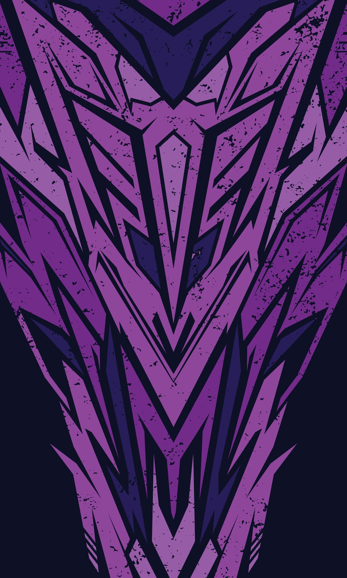 Abstract Purple Geometric Pattern - Glass Case