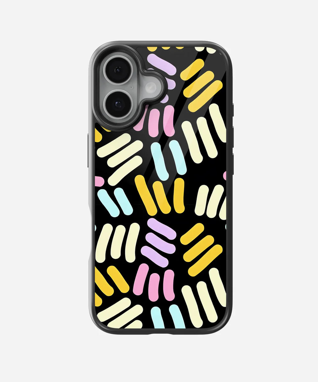 Abstract Quantum Lines - Glass Case