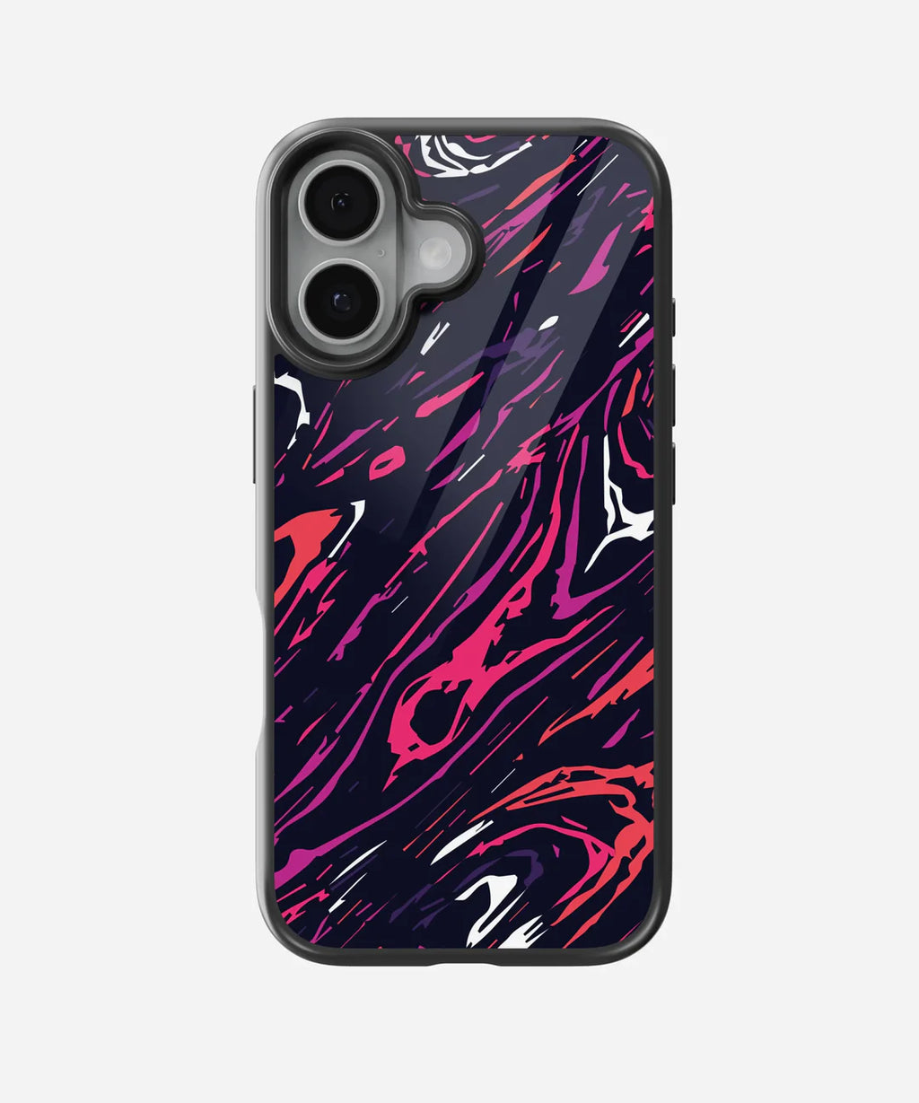 Abstract Spectrum Waves - Glass Case