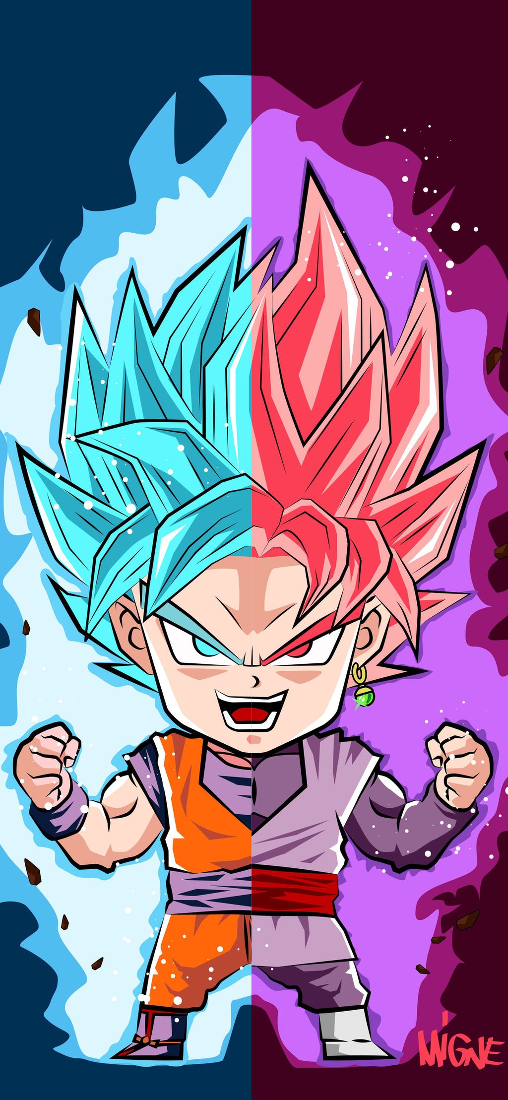 Dual Saiyan - Glass Case
