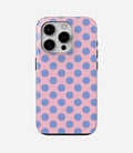 Pastel blue dots - Glossy Armoured Case
