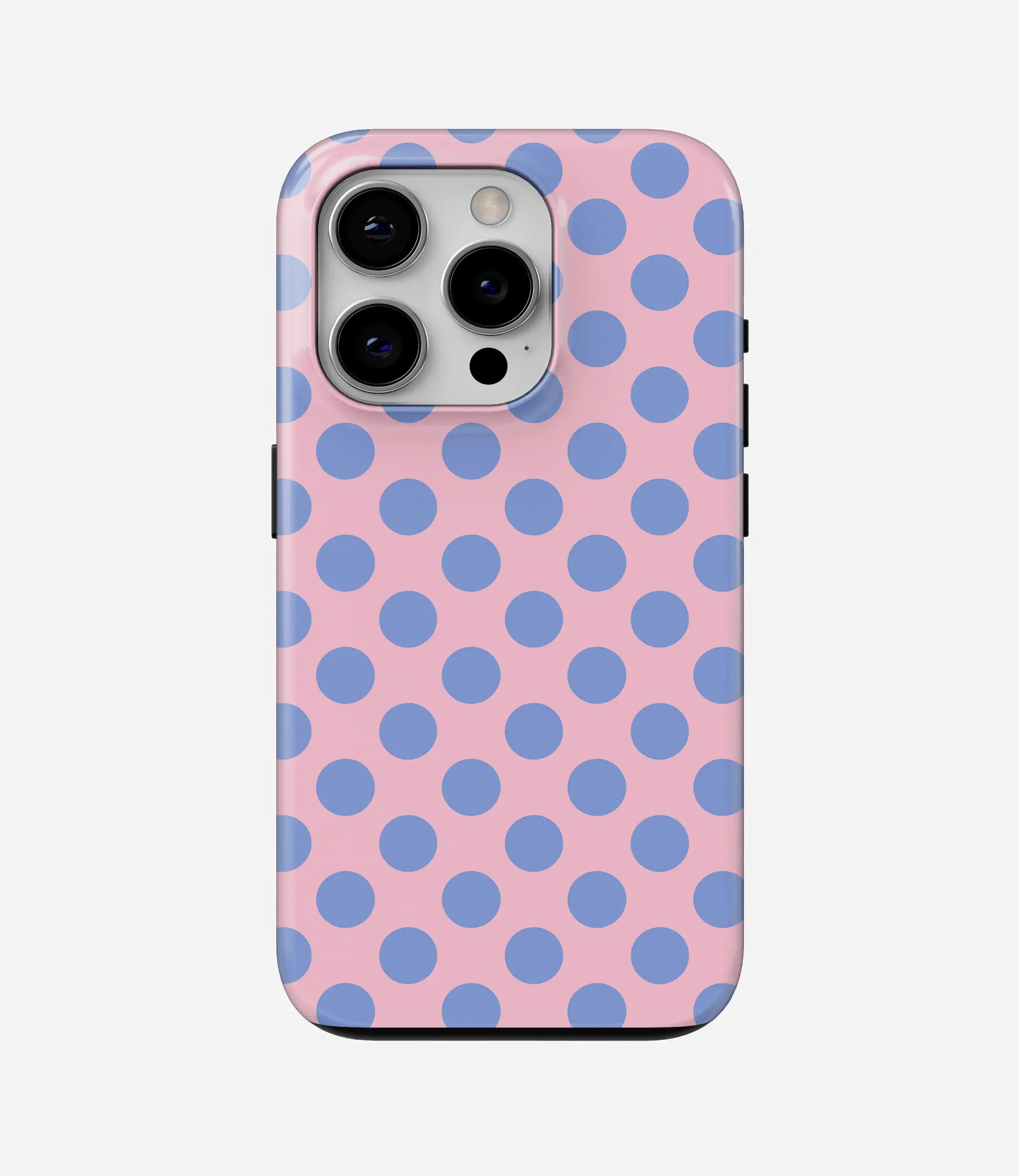Pastel blue dots - Glossy Armoured Case