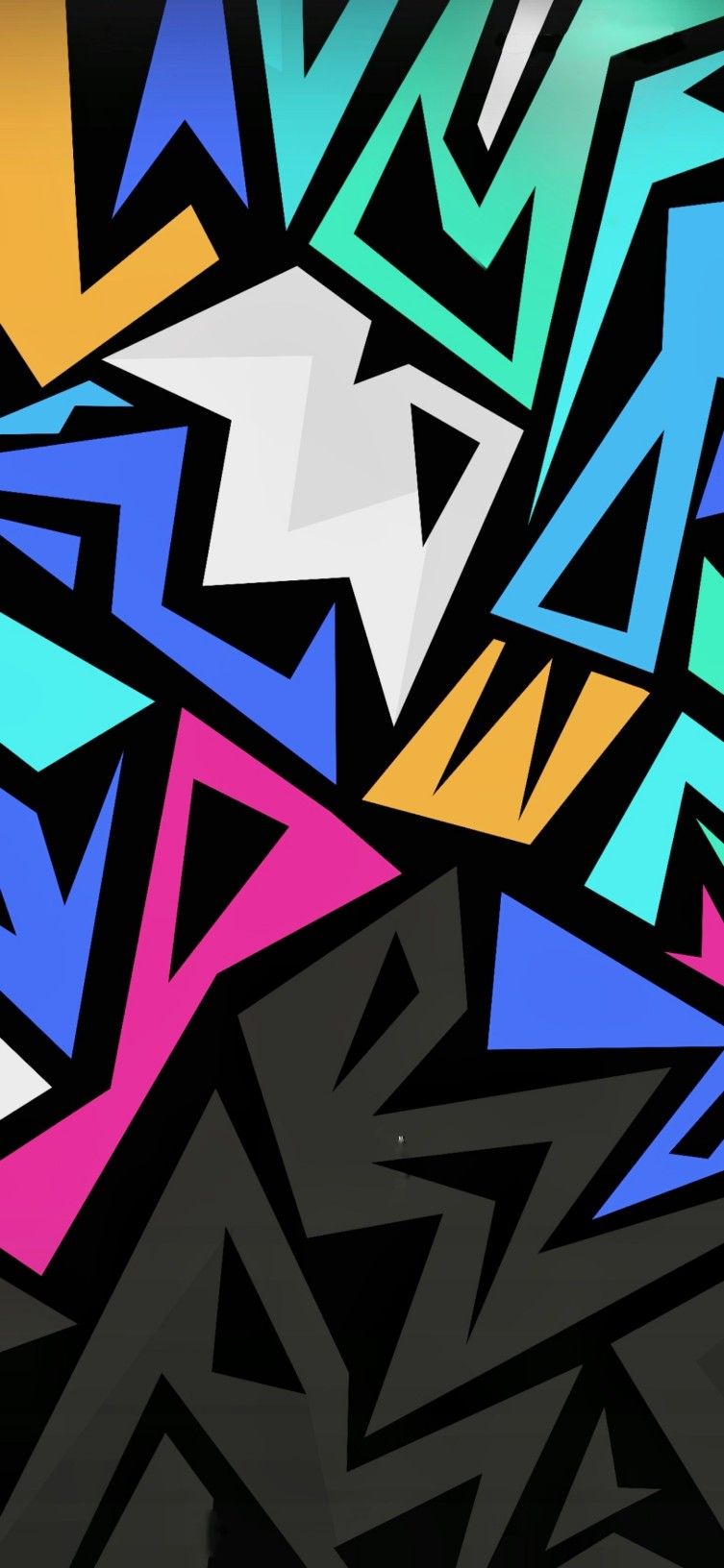 Abstract Colorful Geometric Pattern - Glass Case