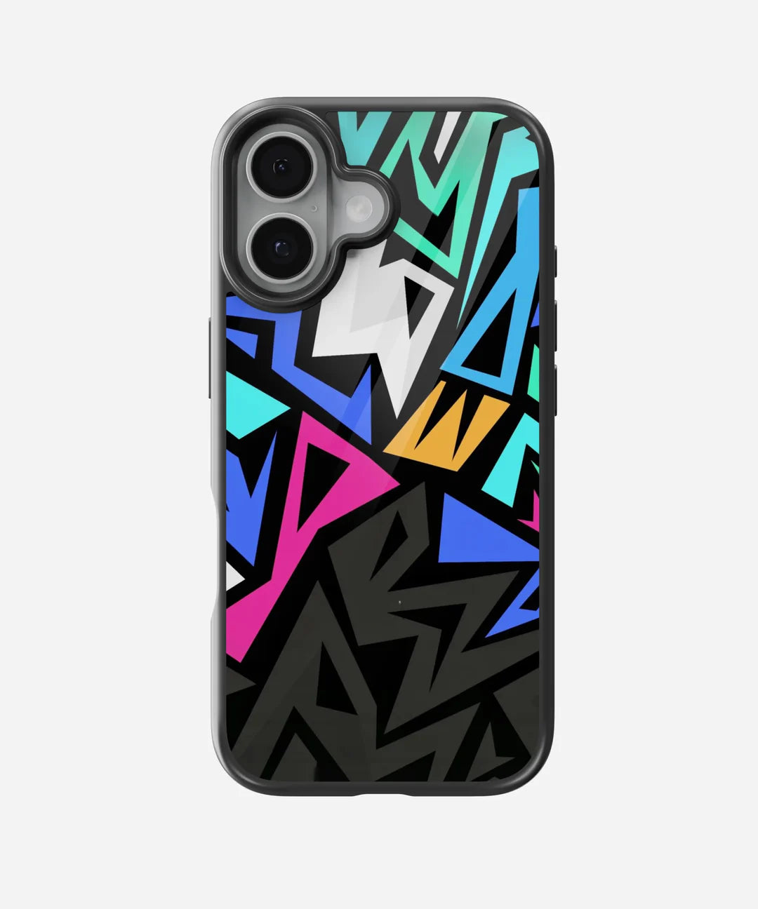 Abstract Colorful Geometric Pattern - Glass Case