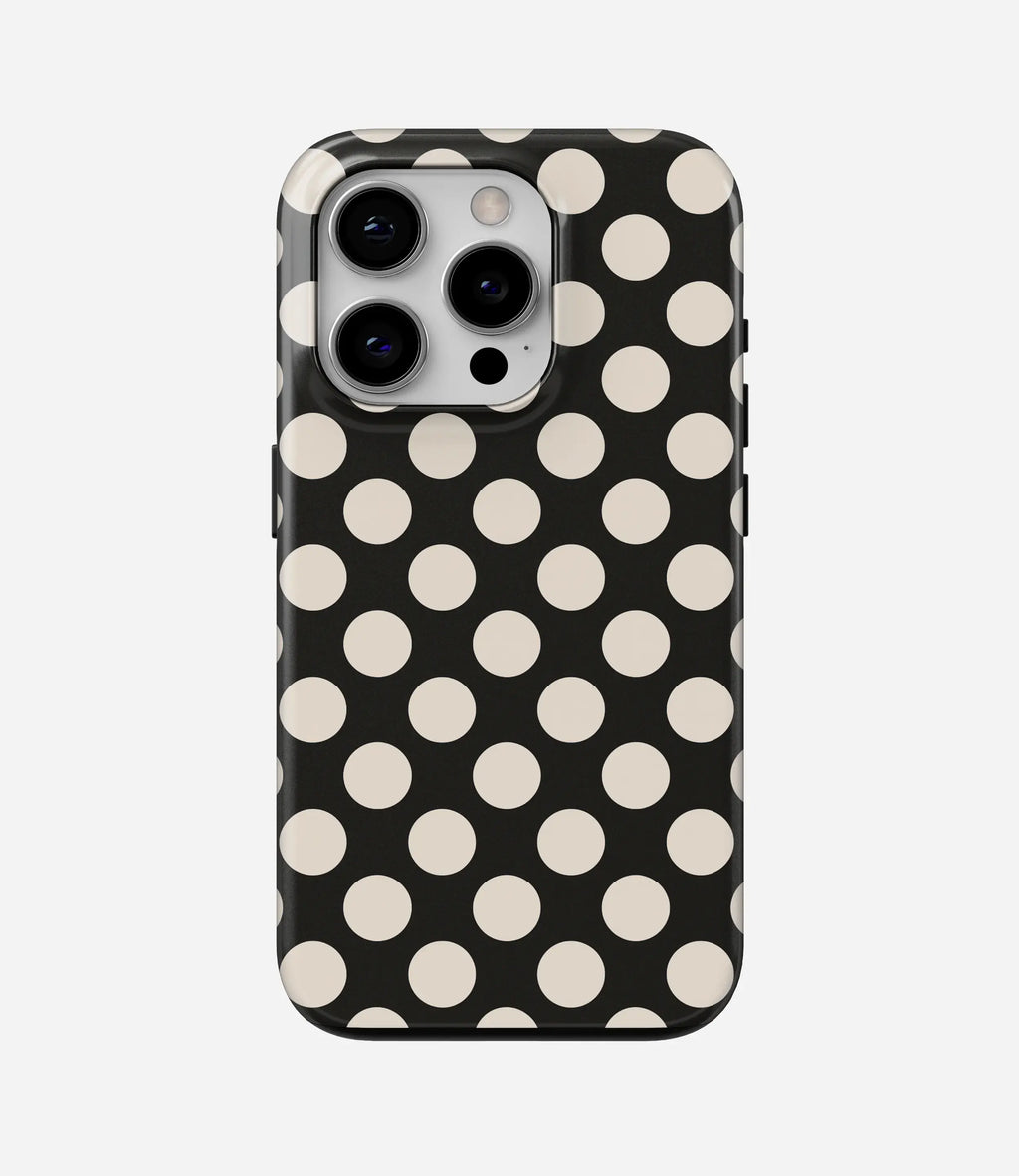 Black & White dots - Glossy Armoured Case