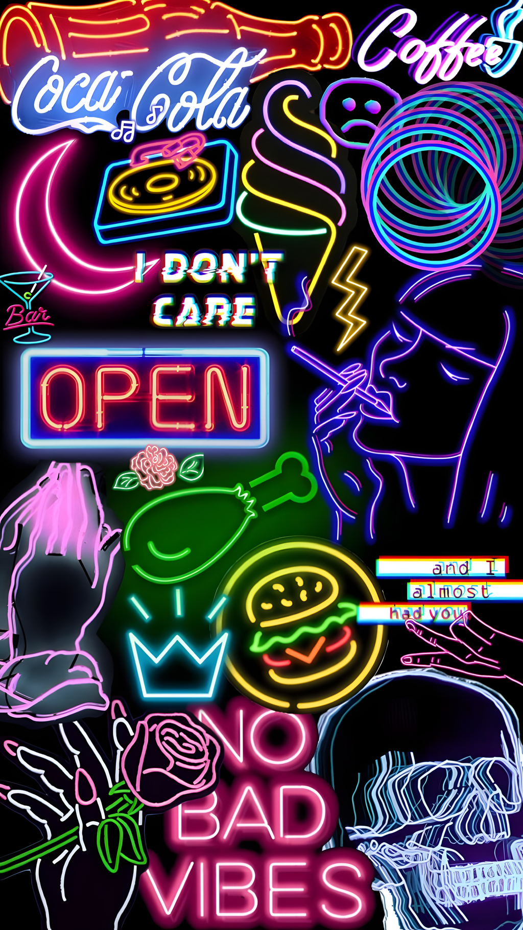 No Bad Vibes - Glass Case